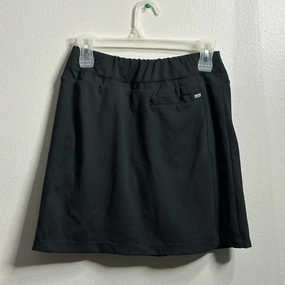 Tail White Label Skort Skirt XS Black Athletic Activewear Gym Tennis Workout - Picture 9 of 10